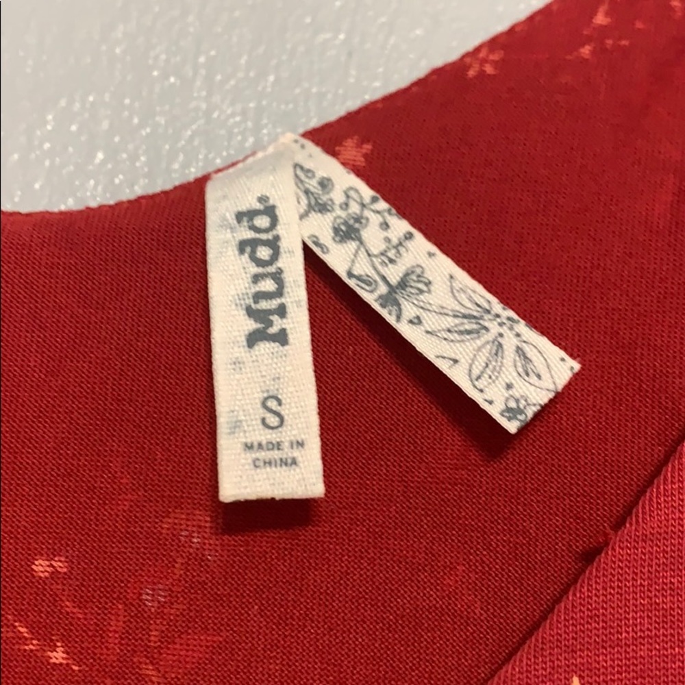 mudd red flowered tank top - Picture 4 of 7